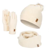 Czapki damskie - Zimowy zestaw damski czapka komin rękawiczki HZ0003 Heyo - miniaturka - grafika 1