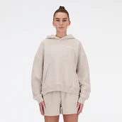 Bluzy damskie - Bluza damska New Balance WT33531MNK  beżowa - miniaturka - grafika 1