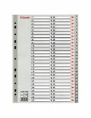 Przekładki do segregatorów - Esselte Przekładki PCV szare A4 1-54 100109 - miniaturka - grafika 1