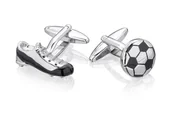 Spinki do mankietów i krawatów - Spinki do mankietów Piłkarskie SD-2201 - miniaturka - grafika 1