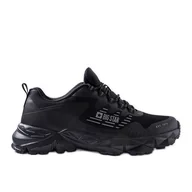 Buty sportowe męskie - Czarne obuwie trekkingowe Big Star LL174127 - miniaturka - grafika 1