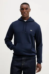 Lacoste bluza bawełniana męska kolor granatowy z kapturem gładka SH9839 - Bluzy męskie - miniaturka - grafika 1