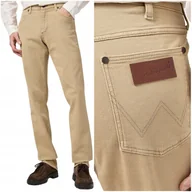 Spodnie męskie - Wrangler GREENSBORO FREE TO STRETCH beżowe spodnie materiałowe W32 L36 - miniaturka - grafika 1