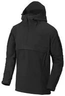 Odzież taktyczna i umundurowanie - Kurtka Helikon-Tex Anorak MISTRAL - Soft Shell - czarny L - miniaturka - grafika 1