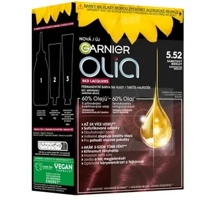 Garnier Olia Red Lacquers Farba do włosów 60 g Odcień 5.52 Velvety Merlot - Farby do włosów i szampony koloryzujące - miniaturka - grafika 1