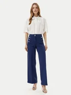 Spodnie damskie - Silvian Heach Jeansy Serrano GPP25086JE Niebieski Wide Leg - miniaturka - grafika 1