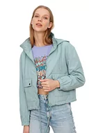 Płaszcze damskie - Trendyol Damskie płaszcze z kapturem miętowe, Miętowy, XS - miniaturka - grafika 1