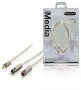 Kable - Profigold Stereo Audio Cable Male to 2 X RCA Male (3,5 MM, 1 m) Biały PROM3411 - miniaturka - grafika 1