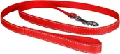 Smycze dla psów - Chaba Smycz z odblaskiem czerwona 1.3m - miniaturka - grafika 1