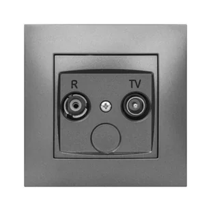 LEDart ELEKTRO - PLAST RTV końcowe CARLA grafitowy ELEKTRO - PLAST - Wyłączniki światła i elektryczne - miniaturka - grafika 1