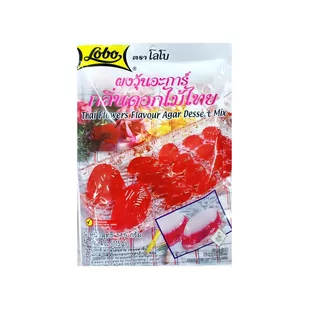 Tajska Galaretka z Agarem o Zapachu Tajskich Kwiatów [Gotowa Mieszanka] "Agar Dessert Mix Thai Flowers Flavour" 115g Lobo - Szybkie dania obiadowe - miniaturka - grafika 1