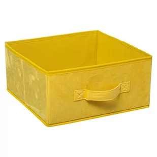 Pojemnik tekstylny 31x15 cm Yellow welur - Pudełka i szkatułki - miniaturka - grafika 1