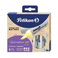 Przybory szkolne - Pelikan Zakreślacz 490 Eco pastel 6 kolorów - miniaturka - grafika 1