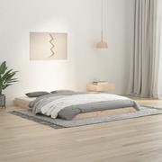 Łóżka - Lumarko Rama łóżka, 135x190 cm, lite drewno sosnowe, podwójna - miniaturka - grafika 1
