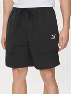 Spodenki męskie - Puma Szorty sportowe Classics 624262 Czarny Relaxed Fit - miniaturka - grafika 1