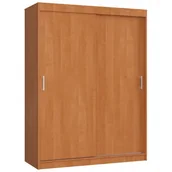 Szafy - Klasyczna szafa przesuwna z półkami i drążkiem olcha T5-K87 - miniaturka - grafika 1