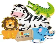 Zabawki sensoryczne - Przeplatanka sznurowanka wyszywanka Viga 3+ zabawki sensoryczne montessori - miniaturka - grafika 1