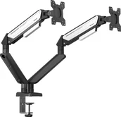 Uchwyty do monitorów - Uchwyt metalowy na dwa monitory Anda Seat Stealth II Duo 17”- 32” czarno-biały AD-W-A6D-2S-BW - miniaturka - grafika 1