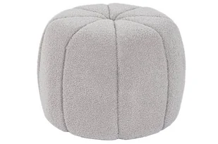Pufa okrągła boucle 38x50 cm ZUCCA szara - Pufy i podnóżki Pufa okrągła boucle 38x50 cm ZUCCA szara - Pufy i podnóżki - miniaturka - grafika 1