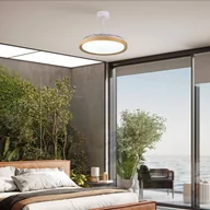 Wentylatory sufitowe - Mantra Iluminación Wentylator sufitowy LED Mistral wood decor DC cichy Ø 106 cm CCT - miniaturka - grafika 1
