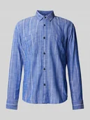 Koszule męskie - Koszula casualowa o kroju relaxed fit z mieszanki wiskozy z dodatkiem lnu - miniaturka - grafika 1