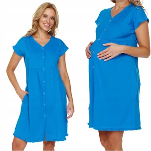 Koszula do karmienia koszula ciążowa rozpinana DOCTOR NAP 9600 OCEAN BLUE X - Piżamy ciążowe - miniaturka - grafika 1