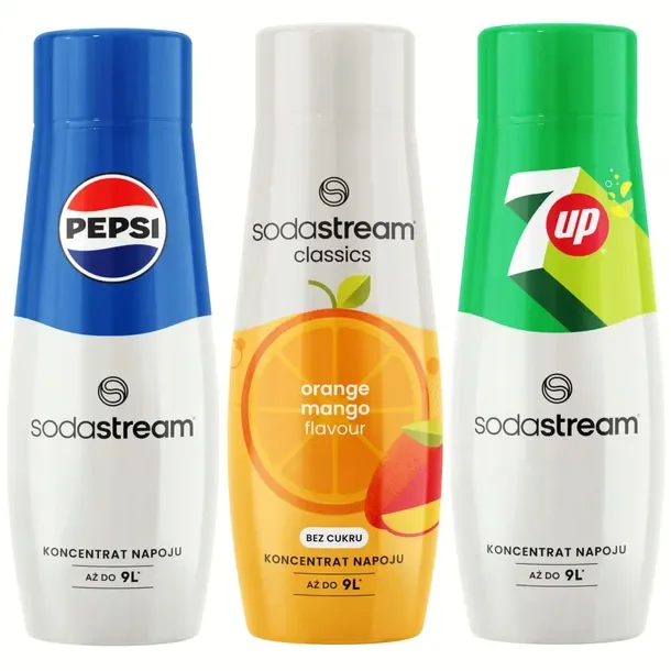 2 X 3x Syrop Do Saturatora Wody Koncentrat Sodastream Pepsi Cola 7up Orange