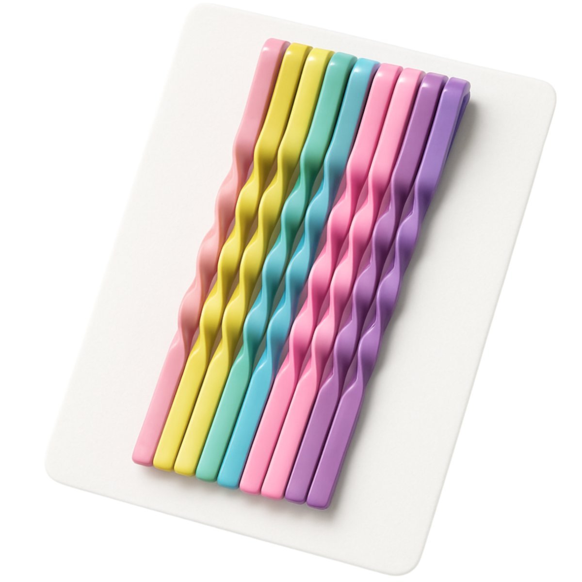 Spinki do Włosów Kolorowe Wsuwki Zestaw 10 Sztuk Dla Dzieci Metalowe Lekkie