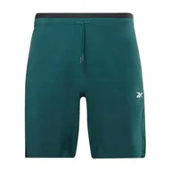 Spodenki męskie - REEBOK - SPODENKI DRESOWE MĘSKIE - WOR STRENGTH SHORT HL4285 ciemnozielony - miniaturka - grafika 1
