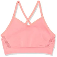 Biustonosze - Nike dziewczęcy bezszwowy suchy biustonosz Pink Gaze/White XS - miniaturka - grafika 1