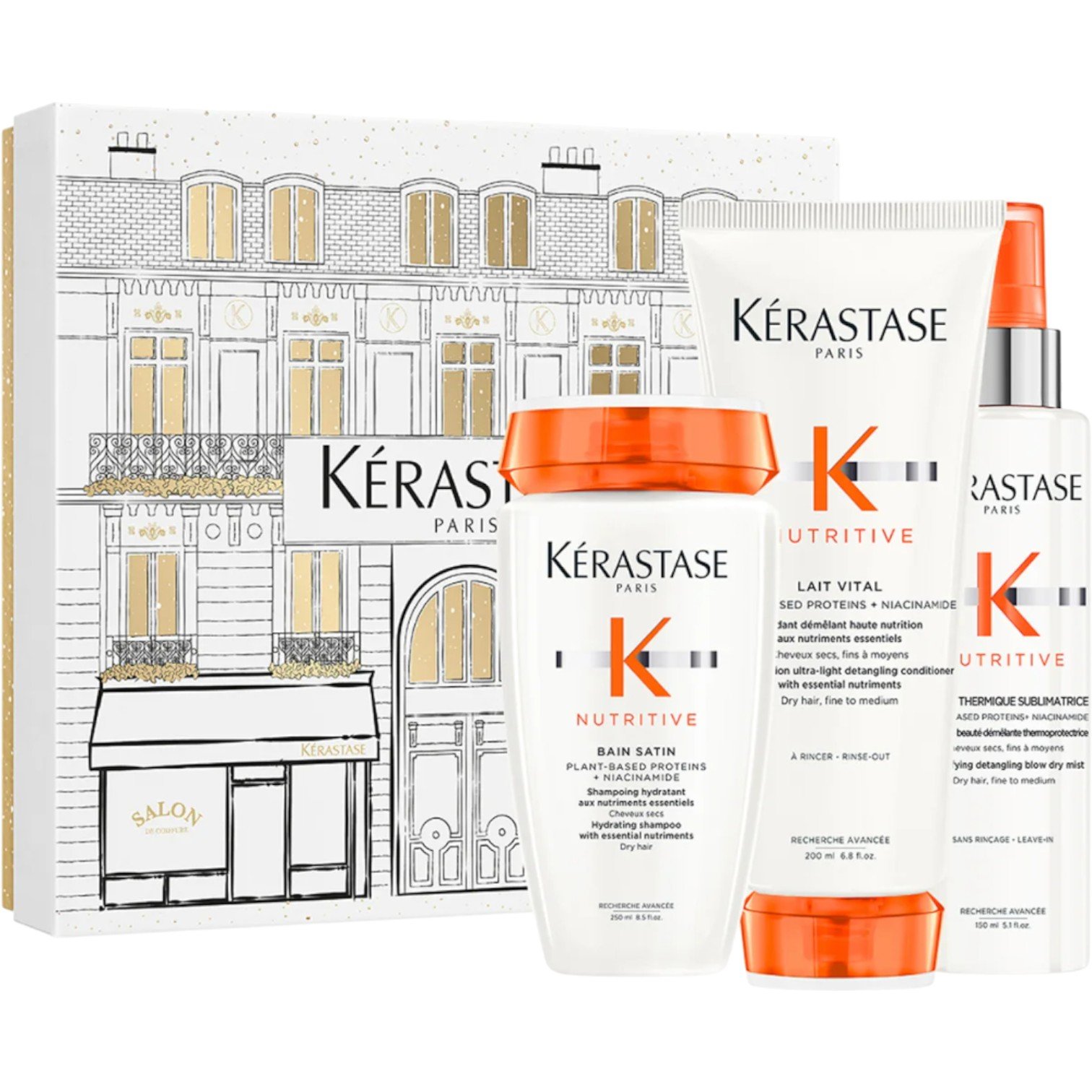 Kérastase zestaw: Nutritive Trio: Szampon + Odżywka + Mleczko