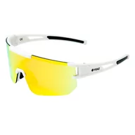 Okulary sportowe - Sunspark Sportowe Okulary Przeciwsłoneczne Cream White/Mango Red - miniaturka - grafika 1