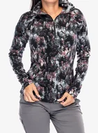 Bluzy sportowe damskie - Bluza damska bez kaptura Columbia Glacial IV Print 1/2 Zip - snowdrift timberwild - miniaturka - grafika 1