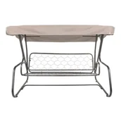 Huśtawki - Daszek do huśtawki ogrodowej 214 x 122 cm uniwersalny cappuccino D031-15CW PATIO - miniaturka - grafika 1