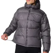 Kurtki męskie - Kurtka męska Columbia Pike Lake II Hooded 2050931025 - szara - miniaturka - grafika 1