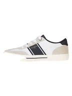 Trampki męskie - Pepe Jeans FOOTWEAR Skórzane sneakersy w kolorze biało-beżowym - miniaturka - grafika 1