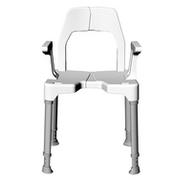 Akcesoria dla osób starszych i niepełnosprawnych - Dietz Tayo - krzesło prysznicowe z regulacją wysokości : Dietz krzesełka - z oparciem i podłokietnikami - miniaturka - grafika 1
