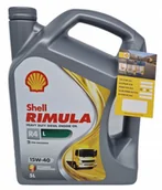 Oleje silnikowe - Shell Rimula R4L 15W40 5L 100% Jak Jd Plus 50 II - miniaturka - grafika 1