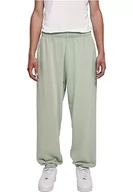 Spodenki męskie - Urban Classics Męskie spodnie dresowe Acid Wash, Vintage Green, S - miniaturka - grafika 1