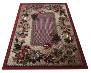 Brązowo-czerwony dywan w stylu retro A5-E41 - Dywany Brązowo-czerwony dywan w stylu retro A5-E41 - Dywany - miniaturka - grafika 1