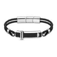 Bransolety męskie - Bransoletka Męska Police PEAGB2211632 Skórzany 19 cm - miniaturka - grafika 1