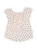 Kaftaniki dla niemowląt - Nicol Bluzka bawełniana dziewczęca krótki rękaw Sara jasny łosoś, Rozmiar: 74 - miniaturka - grafika 1