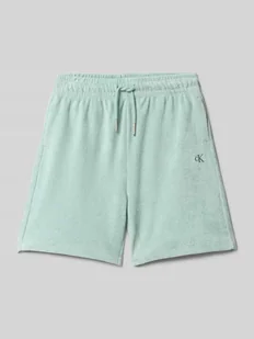 Szorty o kroju regular fit z wyhaftowanym logo model ‘TOWELLING TEXTURE’ - Spodnie i spodenki dla chłopców - miniaturka - grafika 1
