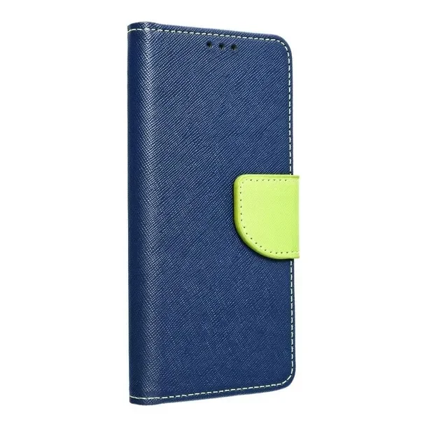Etui Fancy Book Do Xiaomi Redmi Note 13 Pro 5G Granatowy / Limonka