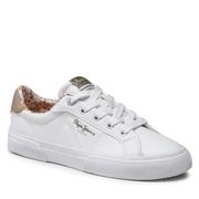 Buty dla dziewczynek - Sneakersy Pepe Jeans Kenton Flag G PGS30568 White 800 - miniaturka - grafika 1