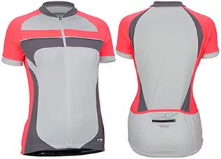 Koszulki i topy damskie - Avento damska koszulka rowerowa 81BQ, kolor szary/różowy/antracytowy, 38 - grafika 1