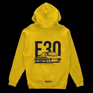 Bluza z kapturem BMW E30 Classic zółta-L - Odzież do sportów motorowych - miniaturka - grafika 1