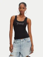 Koszulki i topy damskie - Juicy Couture Top Racer JCWLV125305 Czarny Slim Fit - miniaturka - grafika 1