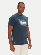 Koszulki męskie - Lacoste T-Shirt TH8725 Granatowy Regular Fit - miniaturka - grafika 1