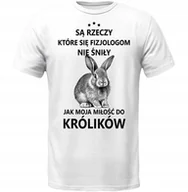 Koszulki męskie - KOSZULKA MOJA MIŁOŚĆ DO KRÓLIKI ŚMIESZNY PREZENT - miniaturka - grafika 1